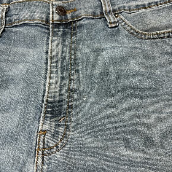 Levis Jeans Mens 36 X 32 Blue Denim Athletic Straight Signature Distressed - Picture 4 of 13